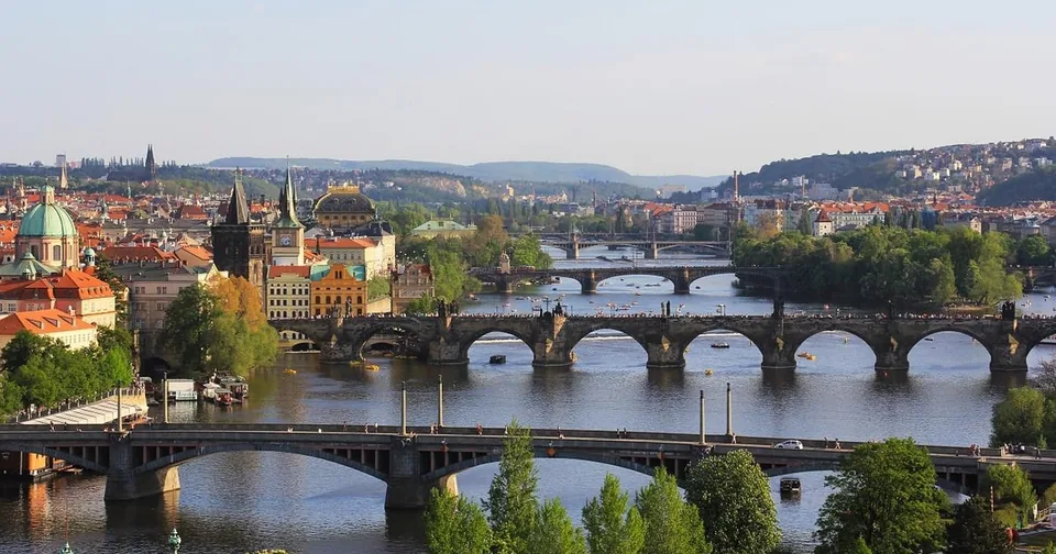 Prague's bridges over the Vltava